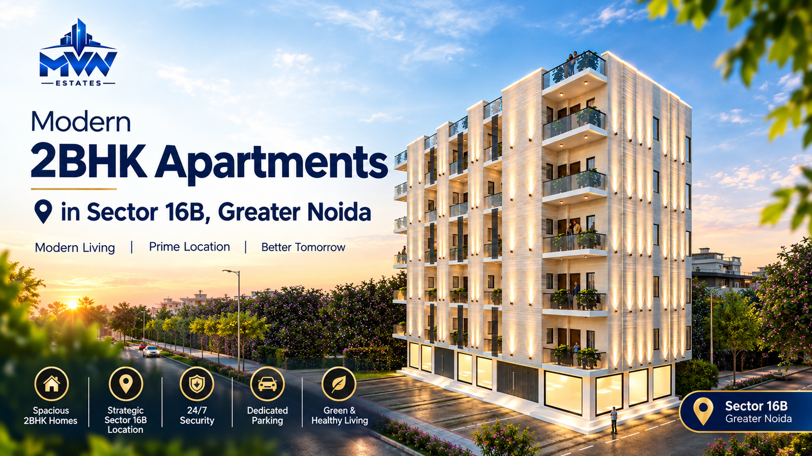 Why Choose Modern 2BHK Apartments in Sector 16B, Greater Noida?